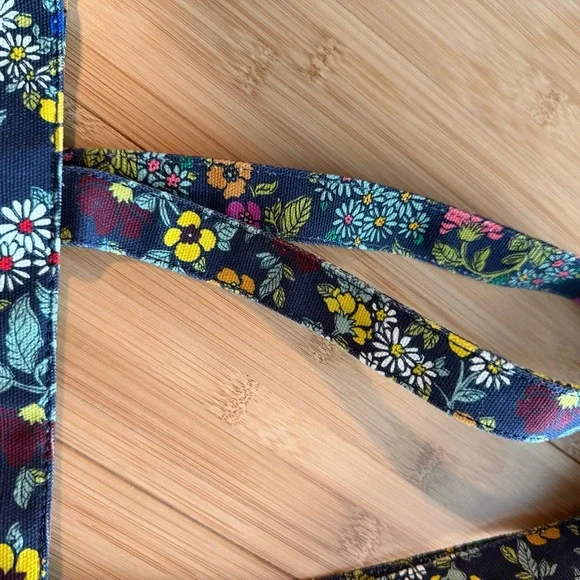 Tory Burch Multicolor Floral Wallpaper Durable Canvas Tote - Picture 4 of 10